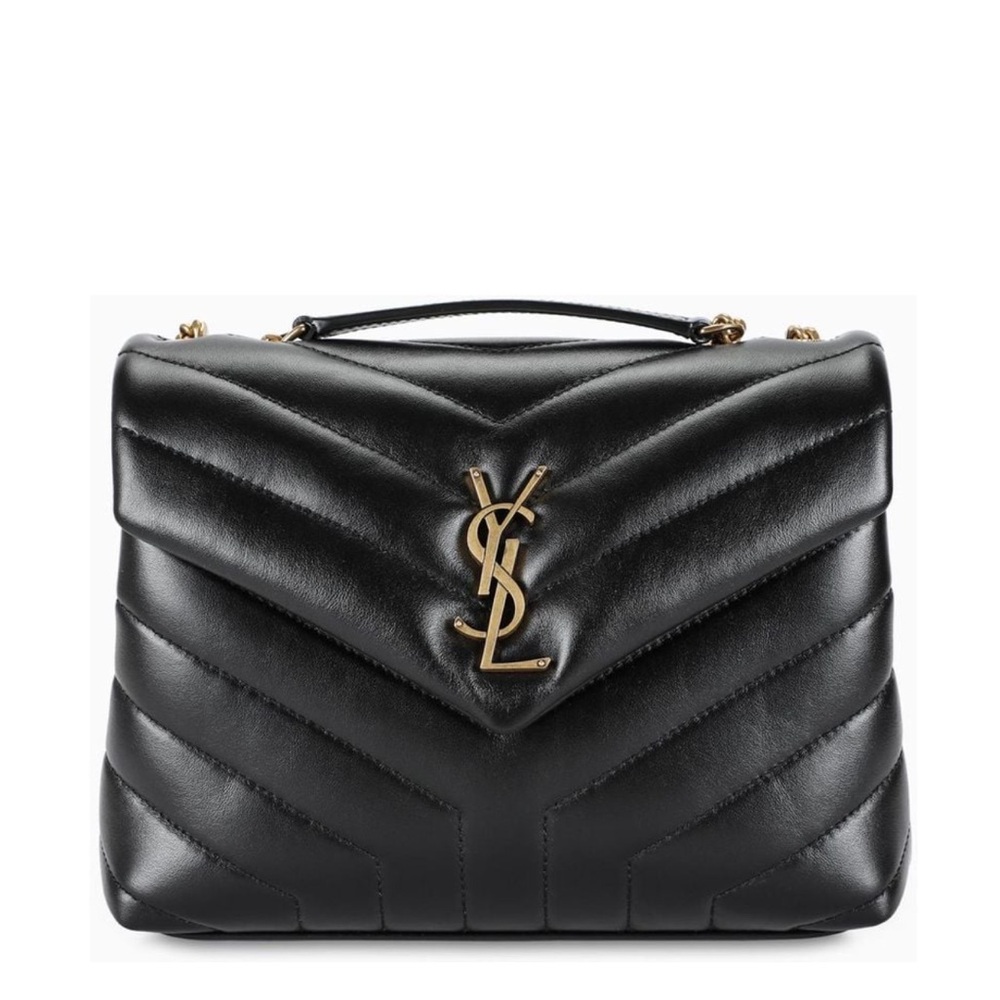 YSL SAINT LAURENT Loulou "Y" Small Quilted Leather Shoulder Bag MSRP $3,500
